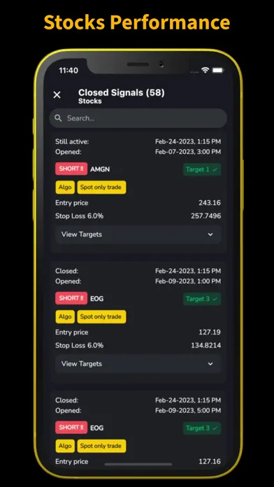 AI Pro Trading Signal Screenshots